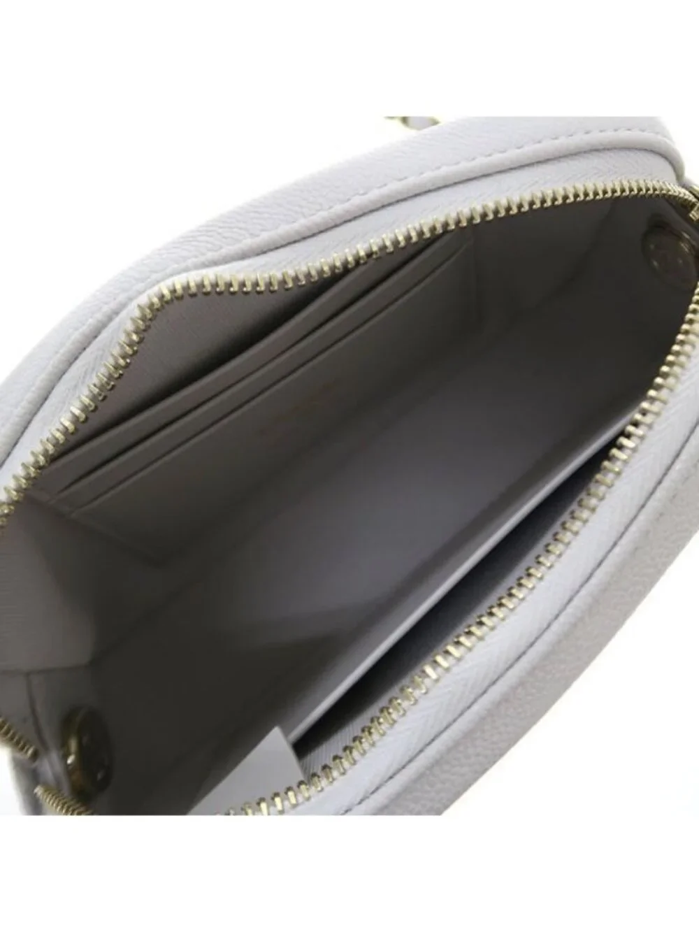 Chanel Quilted Chain Shoulder Bag Gray